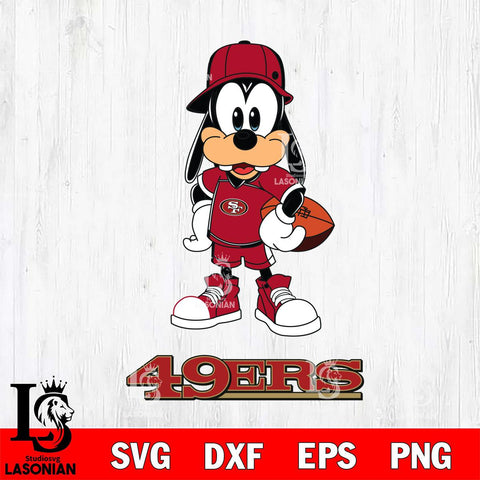 San Francisco 49ers Goofy rugby SVG DXF EPS PNG FILE,NFL Cricut ,Football Digital Download,Instant Download, Silhouette