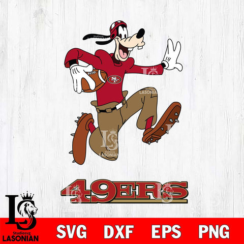 San Francisco 49ers Goofy rugby Sport SVG DXF EPS PNG FILE,NFL Cricut ,Football Digital Download,Instant Download, Silhouette