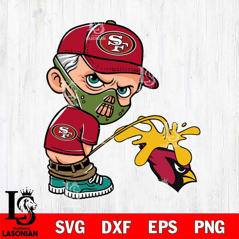 San Francisco 49ers Hannibal Lecter Piss On Arizona Cardinals Svg Eps Dxf Png File, Digital Download, Instant Download