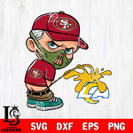 San Francisco 49ers Hannibal Lecter Piss On Los Angeles Rams Svg Eps Dxf Png File, Digital Download, Instant Download