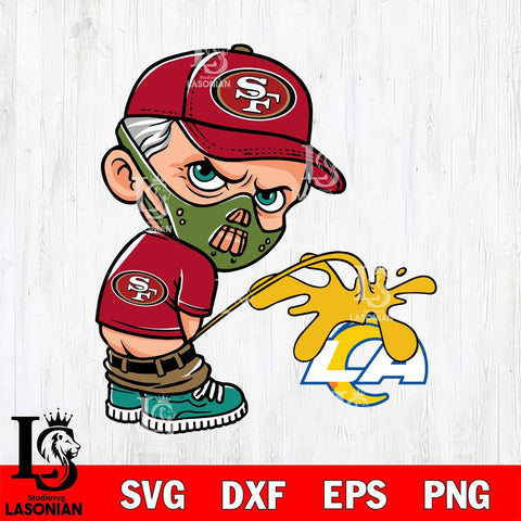 San Francisco 49ers Hannibal Lecter Piss On Los Angeles Rams Svg Eps Dxf Png File, Digital Download, Instant Download