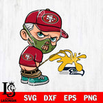San Francisco 49ers Hannibal Lecter Piss On Seattle Seahawks Svg Eps Dxf Png File, Digital Download, Instant Download