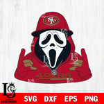 San Francisco 49ers Horror Character Ghostface Sport Svg Eps Dxf Png File, Digital Download, Instant Download