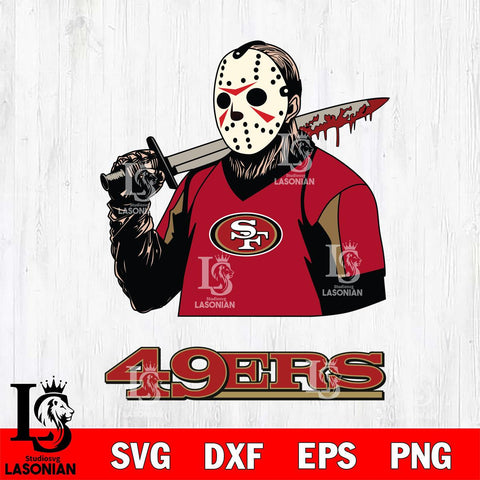 San Francisco 49ers Jason Voorhees 11 Svg Eps Dxf Png File, Digital Download