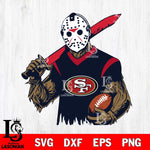 San Francisco 49ers Jason Voorhees Horror Halloween 2 Svg Eps Dxf Png File, Digital Download, Instant Download