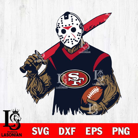 San Francisco 49ers Jason Voorhees Horror Halloween 2 Svg Eps Dxf Png File, Digital Download, Instant Download
