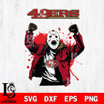 San Francisco 49ers Jason Voorhees Horror Halloween 3 Svg Eps Dxf Png File, Digital Download, Instant Download