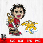 San Francisco 49ers Leatherface Piss On Los Angeles Rams Svg Eps Dxf Png File, Digital Download, Instant Download