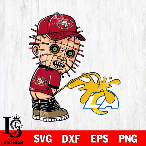 San Francisco 49ers Pinhead Piss On Los Angeles Rams Svg Eps Dxf Png File, Digital Download, Instant Download