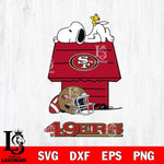San Francisco 49ers Snoopy Chill Football SVG DXF EPS PNG FILE,Snoopy File Cut, Nfl Digital Download,Instant Download, Silhouette