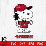 San Francisco 49ers Snoopy football SVG DXF EPS PNG FILE,Snoopy File Cut, Nfl Digital Download,Instant Download, Silhouette