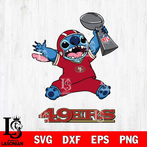 San Francisco 49ers Stitch Champion SVG DXF EPS PNG FILE, Stitch File Cut,NFL Digital Download,Instant Download, Silhouette