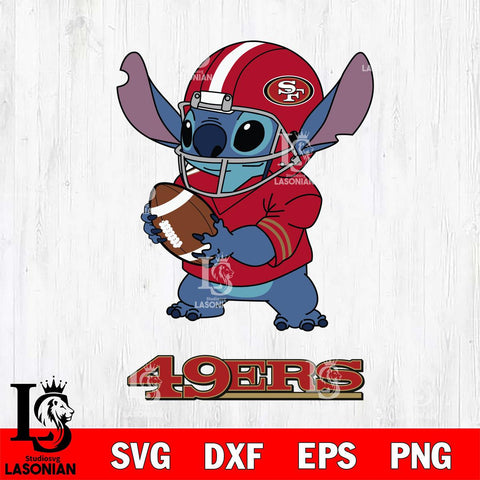 San Francisco 49ers Stitch Football Helmet SVG DXF EPS PNG FILE, NFL File Cut, Digital Download,Instant Download, Silhouette, Cricut