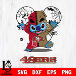 San Francisco 49ers Stitch Horror Halloween 2 Svg Eps Dxf Png File, Digital Download, Instant Download