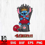 San Francisco 49ers Stitch King Football SVG DXF EPS PNG FILE, Stitch File Cut,NFL Digital Download,Instant Download, Silhouette