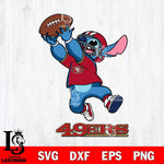 San Francisco 49ers Stitch Rugby Ball SVG DXF EPS PNG FILE, Stitch File Cut,NFL Digital Download,Instant Download, Silhouette