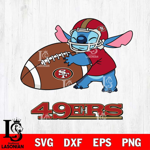 San Francisco 49ers Stitch Sport SVG DXF EPS PNG FILE, Stitch File Cut,NFL Digital Download,Instant Download, Silhouette