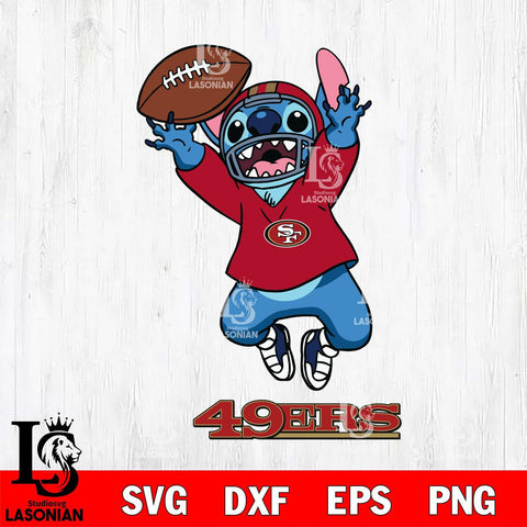 San Francisco 49ers Stitch Sport Football SVG DXF EPS PNG FILE, Stitch File Cut,NFL Digital Download,Instant Download, Silhouette