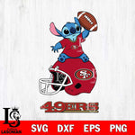 San Francisco 49ers Stitch helmet football SVG DXF EPS PNG FILE, Stitch File Cut,NFL Digital Download,Instant Download, Silhouette