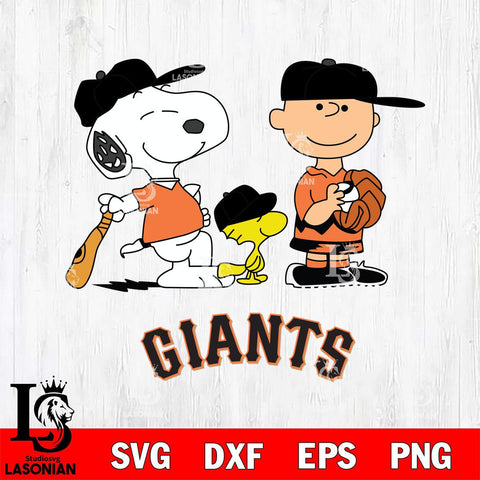 San Francisco Giants Game the Peanuts Sport Svg Eps Dxf Png File, MLB File Cut,Digital Download,Instant Download,MLB Svg Files