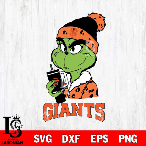San Francisco Giants Grinch Bougie Leopard Svg Eps Dxf Png File, Digital Download, Instant Download