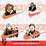 San Francisco Giants Halloween Nike MLB Bundle 4 Svg Eps Dxf Png File, Digital Download, Instant Download