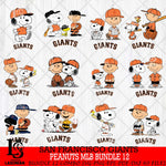 San Francisco Giants Peanuts MLB Bundle 12 Svg Eps Dxf Png File,Bundle MLB File Cut,Digital Download,Instant Download,MLB Svg Files