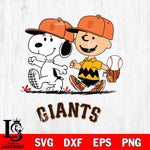 San Francisco Giants Peanuts Sport walk Svg Eps Dxf Png File, MLB File Cut,Digital Download,Instant Download,MLB Svg Files
