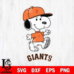 San Francisco Giants Snoopy Baseball Svg Eps Dxf Png File, MLB File Cut,Digital Download,Instant Download,MLB Svg Files