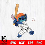 San Francisco Giants Stitch hits ball SVG DXF EPS PNG FILE, MLB File Cut, Digital Download,Instant Download, Silhouette, Stitch Cricut