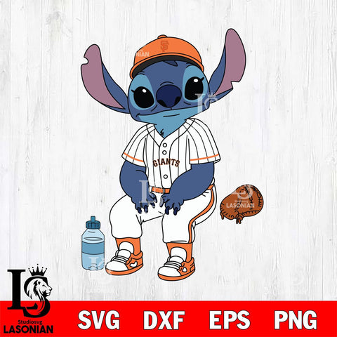 San Francisco Giants Stitch resting SVG DXF EPS PNG FILE, MLB File Cut, Digital Download,Instant Download, Silhouette, Stitch Cricut