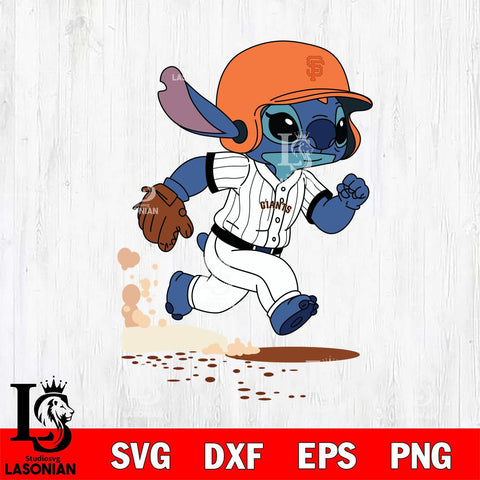 San Francisco Giants Stitch run Baseball SVG DXF EPS PNG FILE, MLB File Cut, Digital Download,Instant Download, Silhouette, Stitch Cricut