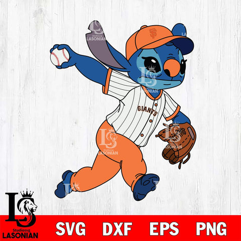 San Francisco Giants Stitch throw the ball SVG DXF EPS PNG FILE, MLB File Cut, Digital Download,Instant Download, Silhouette, Stitch Cricut