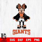 San Francisco Giants Style Minnie Disney Svg Eps Dxf Png File, Digital Download, Instant Download