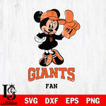 San Francisco Giants #1 Fan Minnie Mouse Svg Eps Dxf Png File, Digital Download, Instant Download