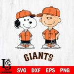 San Francisco Giants snoopy and charlie brown baseball Svg Eps Dxf Png File, MLB File Cut,Digital Download,Instant Download,MLB Svg Files