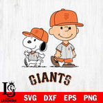 San Francisco Giants snoopy and charlie brown sport Svg Eps Dxf Png File, MLB File Cut,Digital Download,Instant Download,MLB Svg Files
