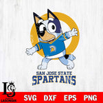 San José State Spartans Bandit Heeler Rugby Svg Eps Dxf Png File, Digital Download ,Instant Download, Cricut File