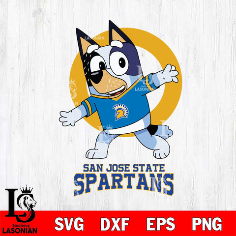 San José State Spartans Bandit Heeler Rugby Svg Eps Dxf Png File, Digital Download ,Instant Download, Cricut File