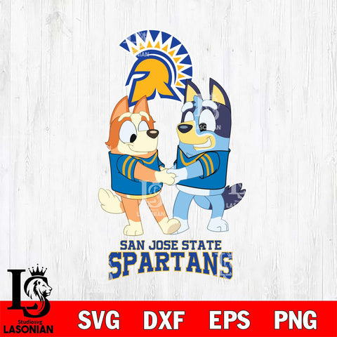 San José State Spartans Bluey Chilli Dance Svg Eps Dxf Png File, Digital Download, Instant Download