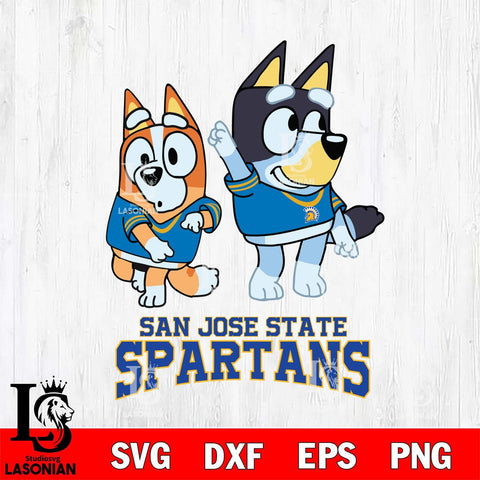 San José State Spartans Bluey Chilli Mode Dance Svg Eps Dxf Png File, Digital Download, Instant Download