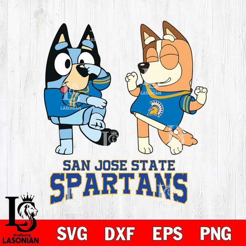 San José State Spartans Bluey Chilli Sport Svg Eps Dxf Png File, Digital Download, Instant Download