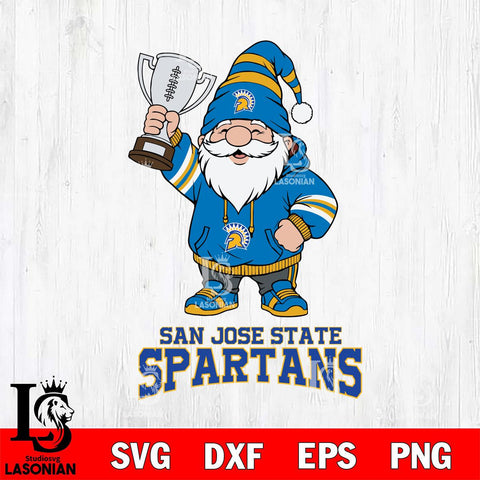 San José State Spartans Gnome Champion File Cut, NCAA SVG, Digital Download , Criucut , Silhouette
