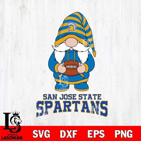 San José State Spartans Gnome Football File Cut, NCAA SVG, Digital Download , Criucut , Silhouette