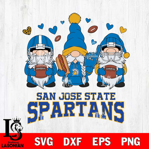 San José State Spartans Gnome Rugby File Cut, NCAA SVG, Digital Download , Criucut , Silhouette