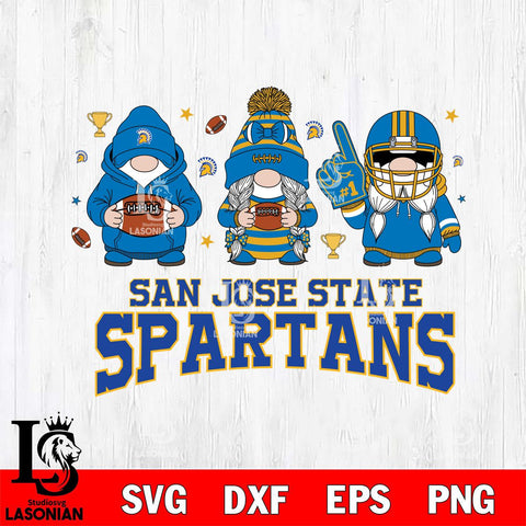San José State Spartans Gnome #1 Football File Cut, NCAA SVG, Digital Download , Criucut , Silhouette