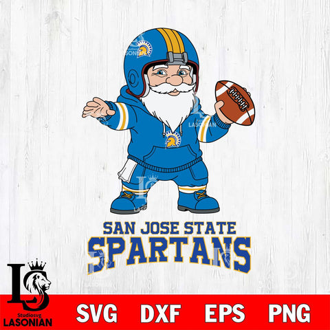 San José State Spartans Gnome football player File Cut, NCAA SVG, Digital Download , Criucut , Silhouette