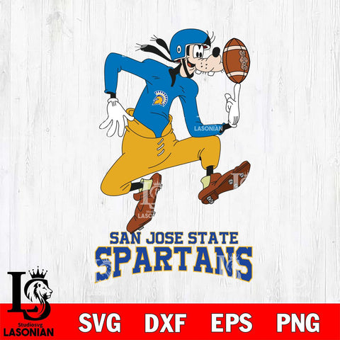 San José State Spartans Goofy Circus Football SVG DXF EPS PNG FILE,NCAA svg ,Football Digital Download,Instant Download, Silhouette