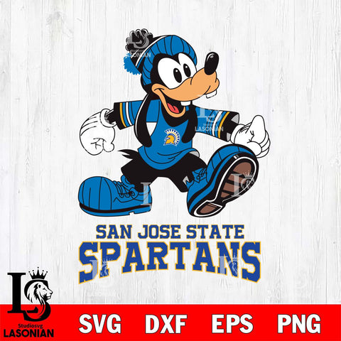 San José State Spartans Goofy Cool Sport SVG DXF EPS PNG FILE,NCAA svg ,Football Digital Download,Instant Download, Silhouette