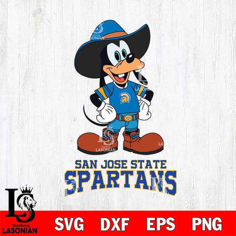 San José State Spartans Goofy Cowboy Sport SVG DXF EPS PNG FILE,NCAA svg ,Football Digital Download,Instant Download, Silhouette